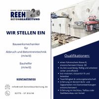 Bauwerksmechaniker (m/w/d) Hessen - Driedorf Vorschau