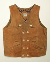 Original Distler Herren-Trachtenweste, Hirschleder, Gr. 56 Bayern - Mühldorf a.Inn Vorschau