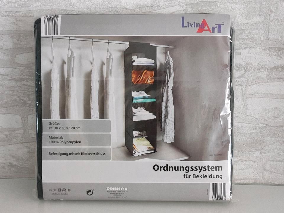 NEU!OVP! Ordnungssystem Kleiderschrank grau 30x30x120 in Sachsenhagen