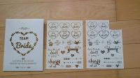 Team Bride Flash Tattoos Gold Silber Hochzeit JGA Aufkleber Frankfurt am Main - Gallusviertel Vorschau