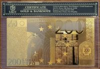 200 Euro Gold Banknote Geldschein 24 Karat 99,9 Gold Kreis Pinneberg - Uetersen Vorschau