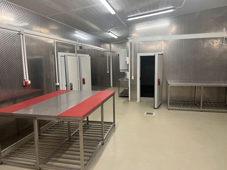 Produktion fleisch Edelstahl Kühlhaus Kühlung Boden in Frankfurt am Main