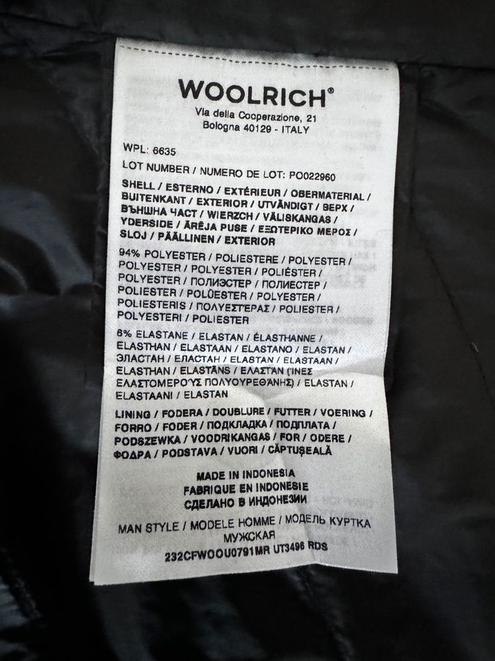 Woolrich Pacific Jacke aus Tech Softshell Farbe Melton Blue in Hamburg