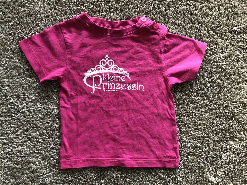 T-Shirt Kleine Prinzessin Gr. 80/86 pink Shirt in Bassum