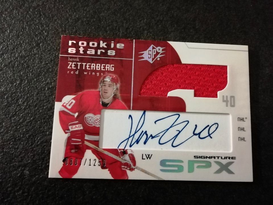 Hockey - Autograph Card - Henrik Zetterberg - versandkostenfrei in Ulm