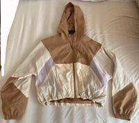 Windbreaker Jacke Only weiß braun lila Kapuze cropped Rheinland-Pfalz - Konz Vorschau