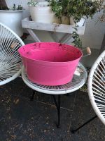 Übertopf Oval Rosa pink Metall mit griffen Blumentopf Deko Wanne Bayern - Kirchseeon Vorschau