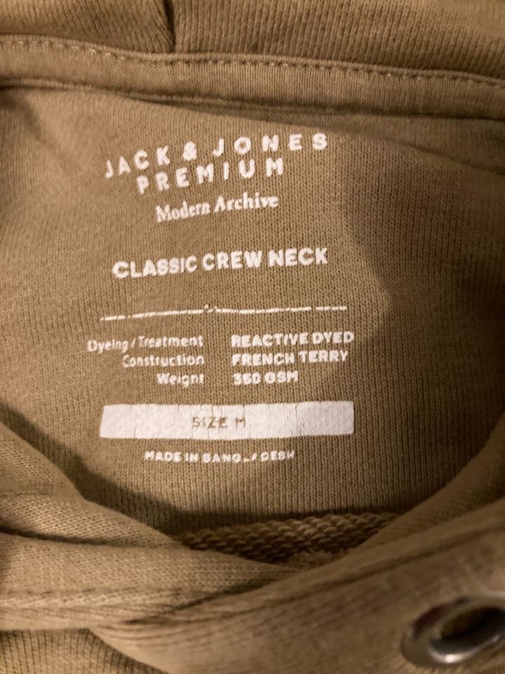 Jack & Jones Hoddie beige Gr. M in Biberach an der Riß