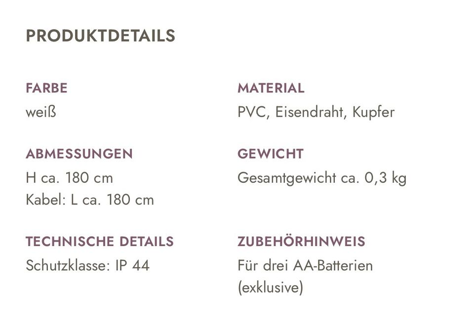 LED Lichterkette Äste weiß Länge 1,80 m Auch als Kranz ❌NEU❌ in Hankensbüttel