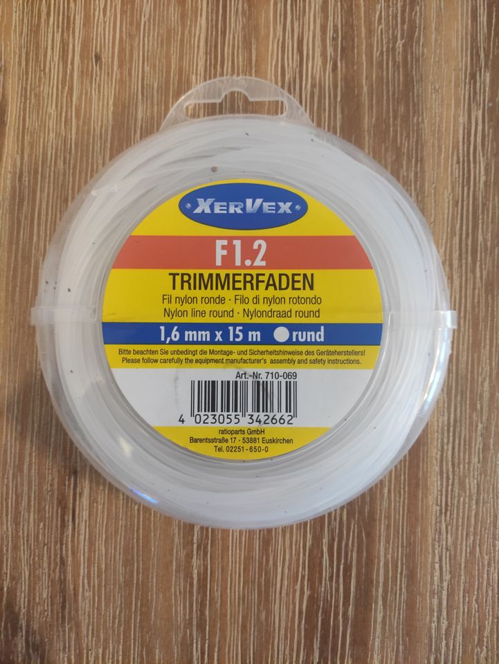 XERVEX TRIMMERFADEN F1.2 - 1,6 mm * 15 m - rund in Grevesmuehlen