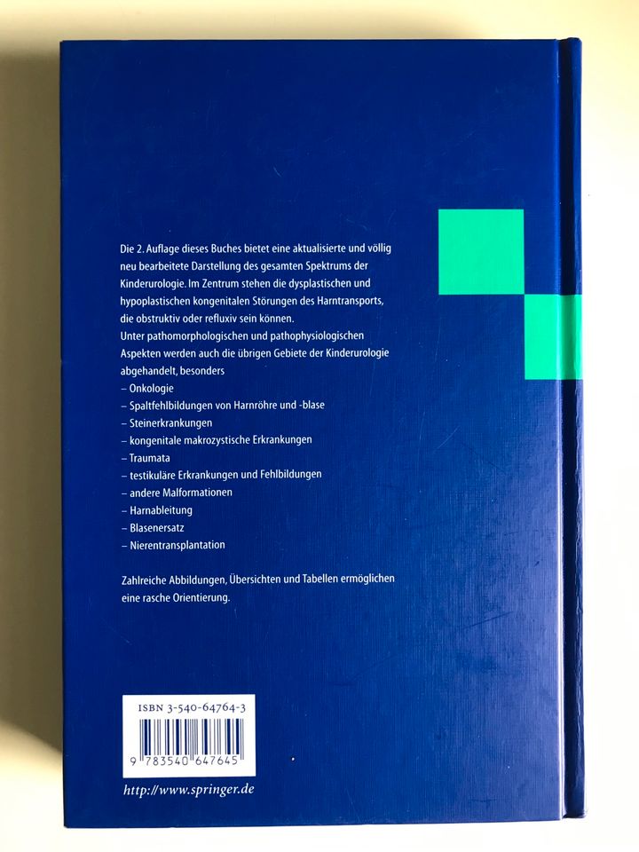 Kinderurologie Siegel Alfred Springer Verlag 2. üb. Auflage in Oldenburg