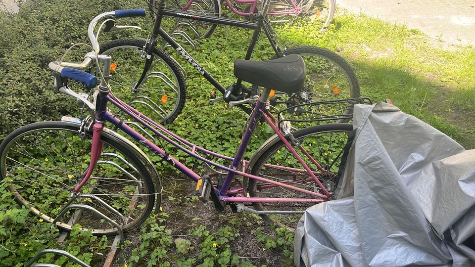 Altes renovierungsbedürftiges Fahrrad in Berlin