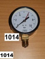 Manometer 10 Bar - 100 mm - Kl. 1,6  EN 837-1 mit Merker NEU Sachsen-Anhalt - Schönebeck (Elbe) Vorschau