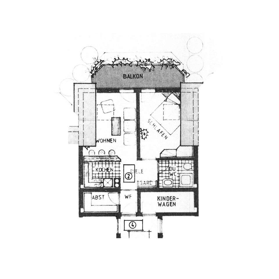 2-Zimmer-Wohnung mit Balkon - frisch für Sie saniert! in Gersdorf