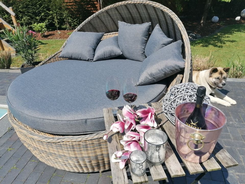 Sonneninsel Classic Polyrattan Gartenmöbel Sonderpreis Neu in Löhne