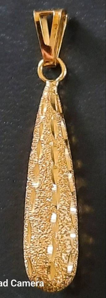 Anhänger Gold 585 / 14 k diamantiert in Langweid am Lech