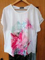 Shirt Damen Größe XL neuwertig weiß Blumen rosa pink Thüringen - Hermsdorf Vorschau