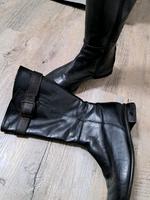 Stiefel schwarz (echt Leder) Brandenburg - Geltow Vorschau