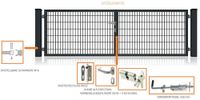 Doppelstabmattenzaun Doppelflügeltor + Zubehör 5500x1000 mm Nr.66 Nordrhein-Westfalen - Lübbecke  Vorschau