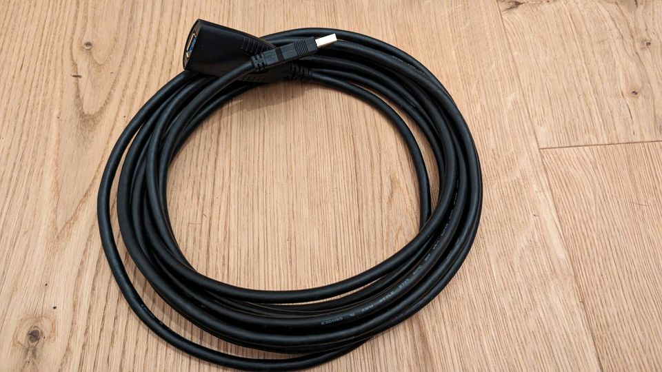 5 m USB 3.2 Gen1 Repeater Extension Cable Active with Signal Amp in Bad Aibling