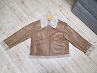 Reserved Kunstlederjacke Felljacke hellbraun | Gr. L Niedersachsen - Barsinghausen Vorschau