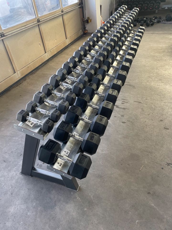 2,5 - 50 KG Kurzhantel Hexagon Kurzhantelset Hantelset Dumbbell in Reutlingen