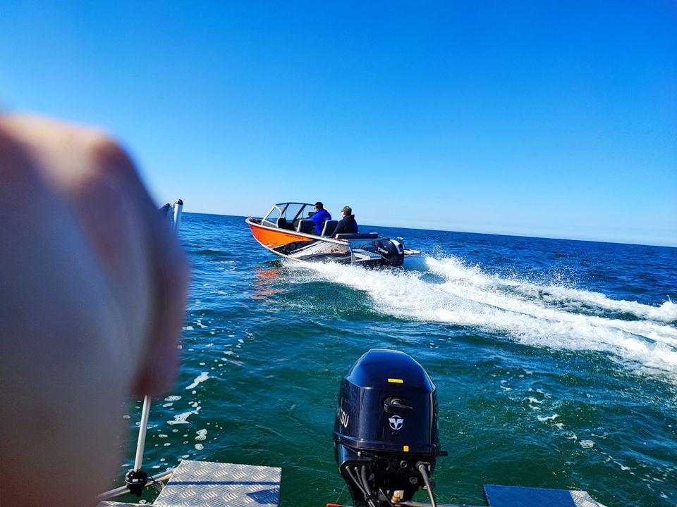 Hornhecht 70PS mit Führerschein Mietboot 6 Stunden Angeln & Fun in Lütjenburg