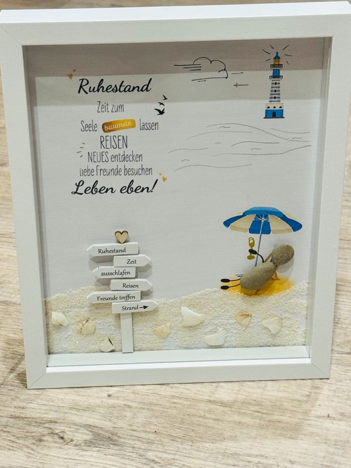 ☀️ Steinbild Geschenk zum Ruhestand Abschied Hochzeit in Ulm