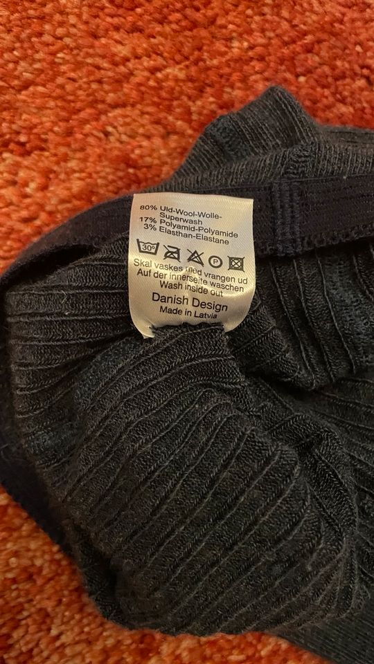 Strumpfhose Wolle Merino Navy-Blau von MP Denmark Gr 150 TOP in Berlin