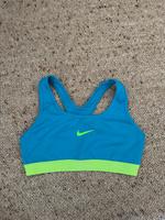 Nike Sport top bra bralette türkis blau neon gelb s Bayern - Schongau Vorschau