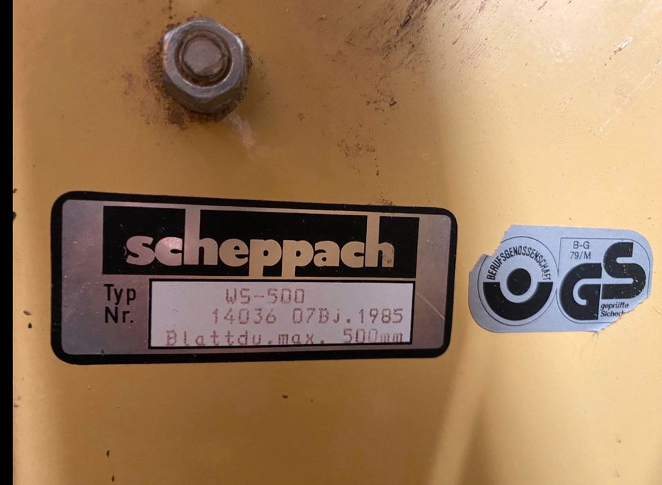 Scheppach WS-500 Wippsäge in Kühbach