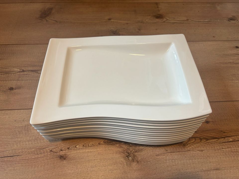 Villeroy & Boch Gourmet Teller 13Stk. 33x24 cm New Wave Geschirr in Iffezheim