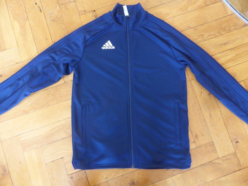 Adidas Trainingsjacke Gr. 164 dunkelblau sehr guter Zustand (209) in Bohmte