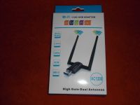 WI-FI 11AC USB ADAPTER AC1200 HIGH GAIN DUAL ANTENNEN 2,4 GHZ + 5 Thüringen - Walpernhain Vorschau