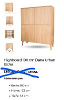 Zwei Highboards Eichenachbildung neu Kommoden hell Sideboards Nordfriesland - Niebüll Vorschau