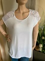 H&M Shirt Tshirt weiß Spitze Gr: S - M Thüringen - Camburg Vorschau