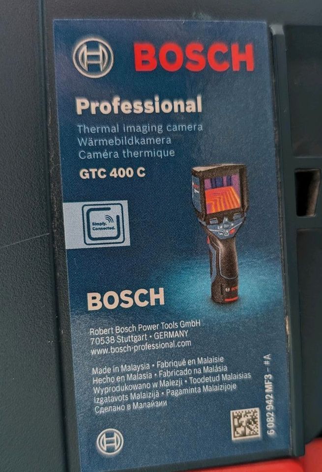 Professionelle Wärmebildkamera Bosch GTC 400 C in LBoxx 136 in Friesoythe