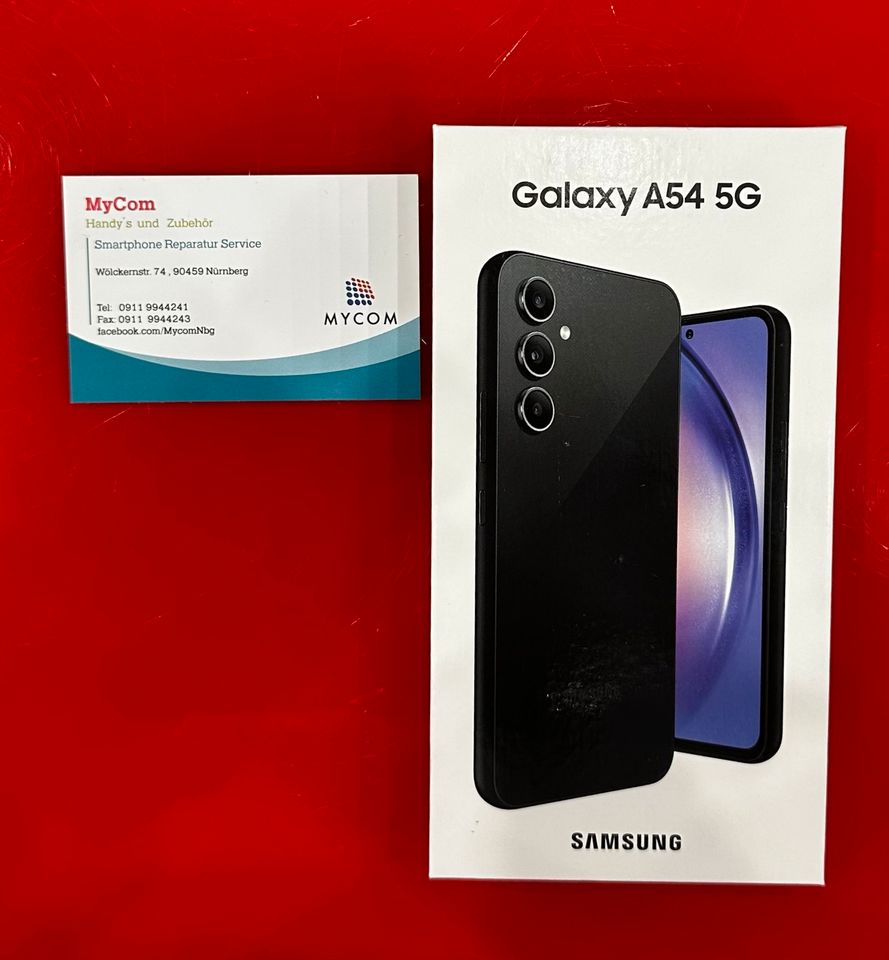 Samsung Galaxy A54 5G 128GB NEU VERSIEGELT GARANTIE Schwarz in Nürnberg (Mittelfr)