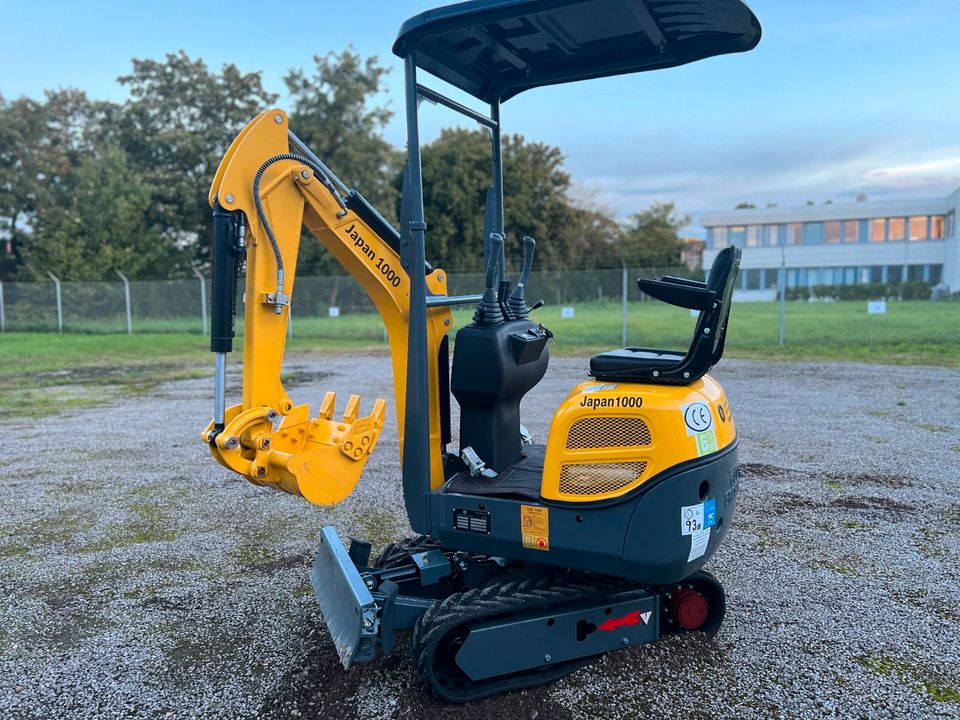 ‼️ Der beste 1-Tonnen-Bagger auf dem Markt  JAPAN 1000 ‼️ in Weilmünster