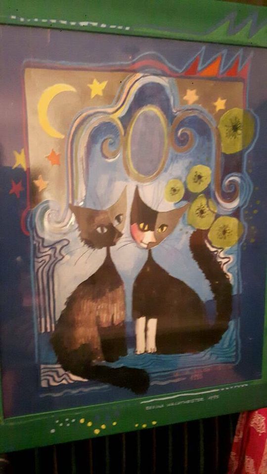 Bild Katzen von Rosina Wachtmeister neuwertig in Freiburg im Breisgau