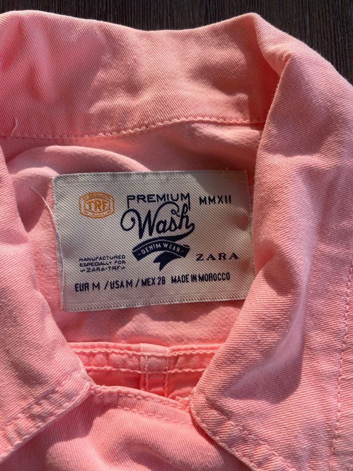 Jeans Jacke pink Zara in Darmstadt