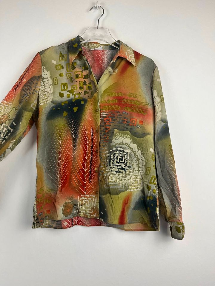 Vintage Crazy Pattern Hemd - Retro Shirt - Oldschool - 90s -Gr. L in Neuenhaus