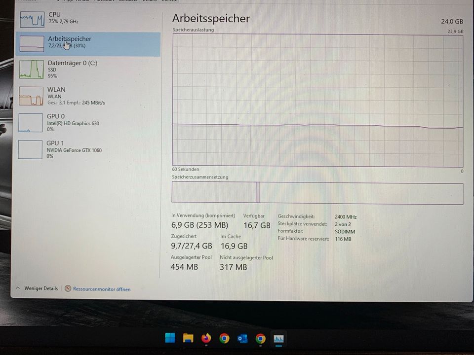 Acer Predator Helios 300 i7 GTX 1060 24GB RAM in Wiesbaden