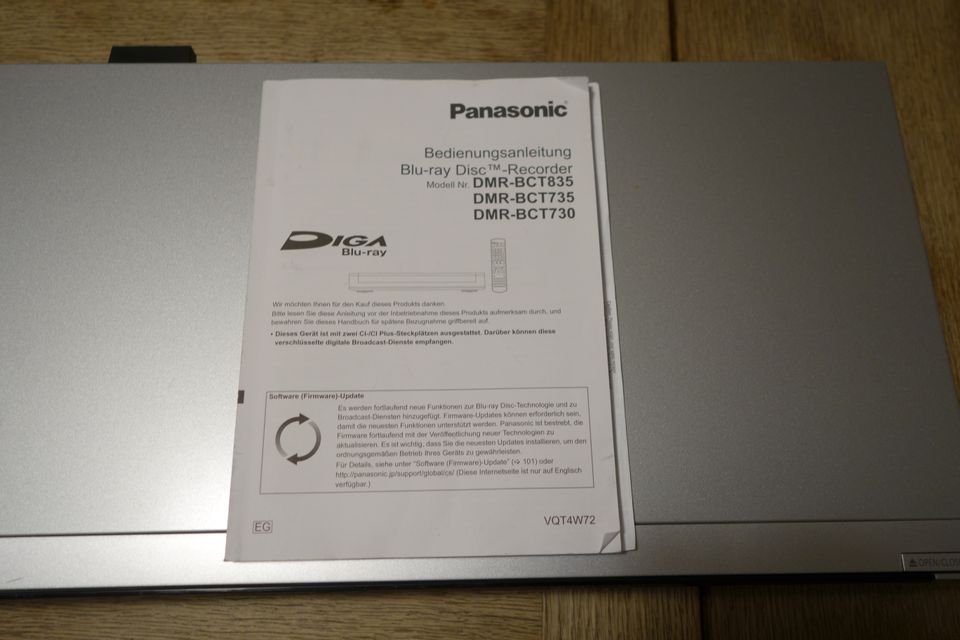 Panasonic Blu Ray Disc Recorder DMR- BCT735 mit 500GB Festplatte in Kaufbeuren