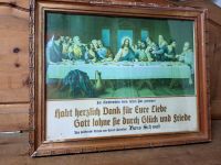 altes Jesus Wandbild 43cmx36cm letztes Abendmahl Zabateri Rahmen Bayern - Hummeltal Vorschau