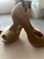 Highheels Gold Strasssteine Baden-Württemberg - Bad Friedrichshall Vorschau