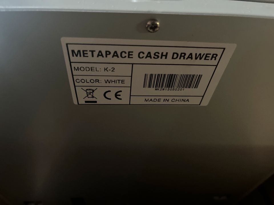 Elektro. Verschließbare Kassenlade Metapace k-2-raw white in Schmoelln