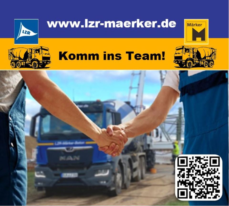 LKW Fahrer – Berufskraftfahrer für Transportbeton (m/w/d) in Hermsdorf