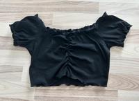 Crop Shirt gerafft offshoulder schwarz Shein S basic Thüringen - Nordhausen Vorschau