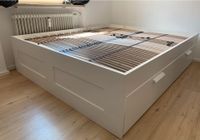 Ikea BRIMNES Bett mit Schubladen, inkl. Lattenrost, 160x200 cm Nürnberg (Mittelfr) - Nordstadt Vorschau